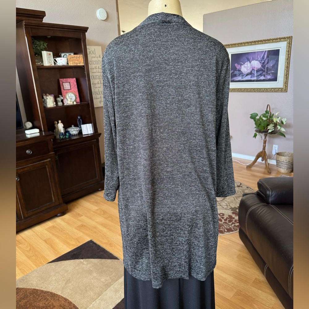 Slinky Brand Gray Women's Cardigan - Picture 8 of 9